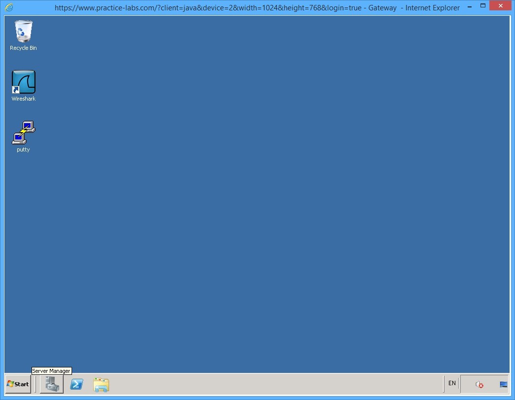 Practice Labs screenshot.